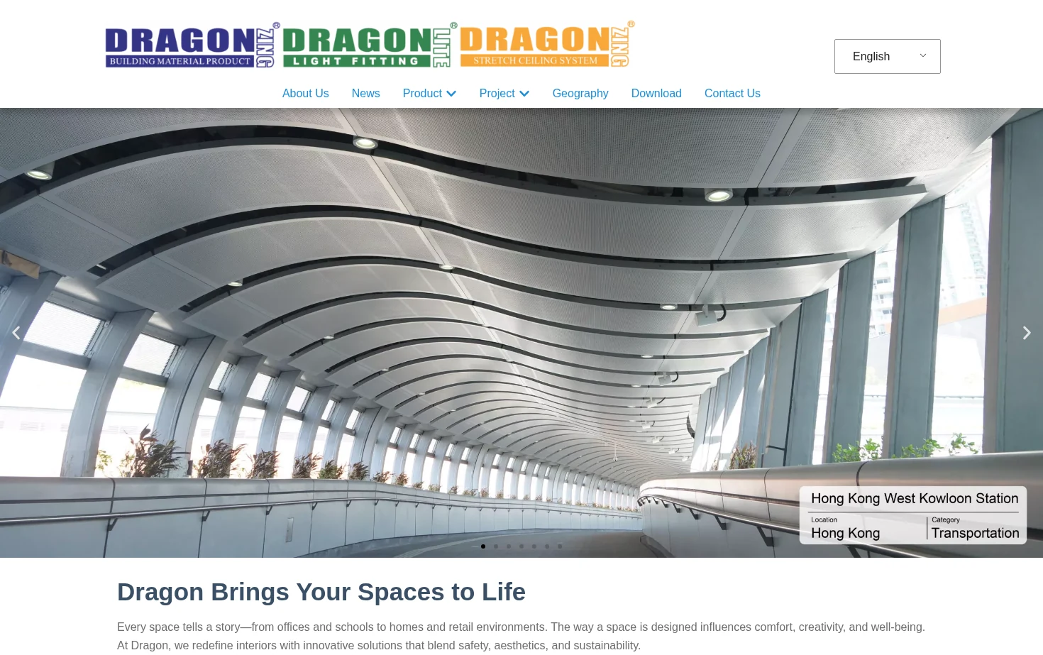 Dragon Ceiling 页面快照